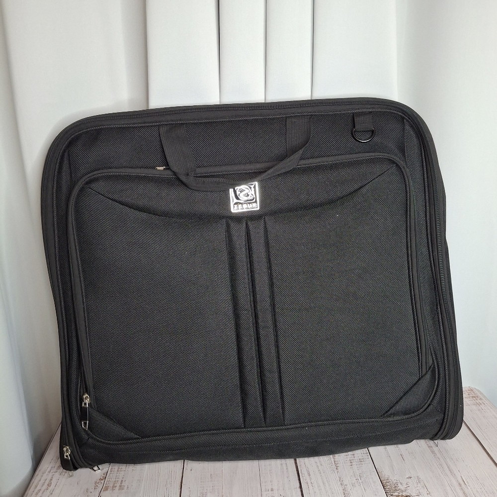 Zegur Suit Bag Garment Business Travel Carry-on Luggage Black Shoulder Strap